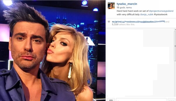 Anja Rubik i Marcin Tyszka wygłupiają się na planie!